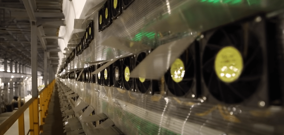 Crypto mining rigs at Russia&rsquo;s biggest crypto mining center.