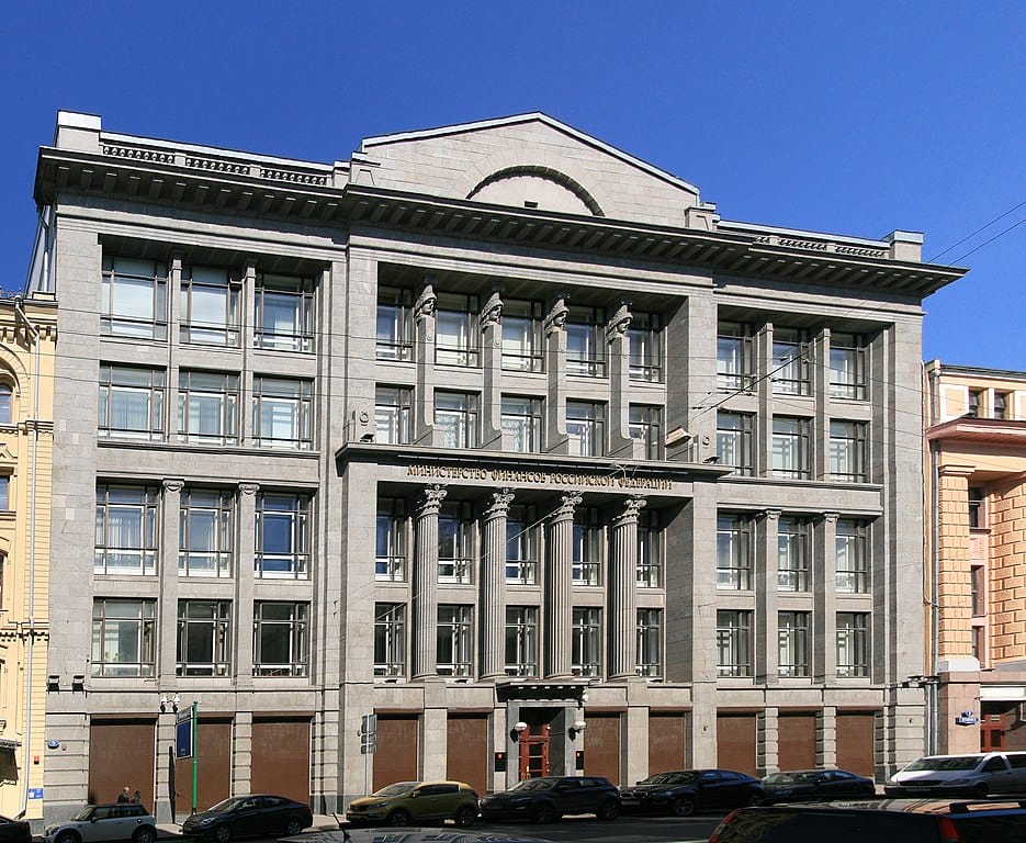 The Ministry of Finance in Moscow, Russia. (Source: Ludvig14 CC BY-SA 3.0])